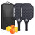 Pickleball Paddles Set of 2 USAPA Approved Fiberglass Pickle Ball Paddles with 4 Pickle Balls Durable Racket for Beginners
