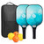 Pickleball Paddles Set of 2 USAPA Approved Fiberglass Pickle Ball Paddles with 4 Pickle Balls Durable Racket for Beginners