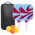 Pickleball Paddles Set of 2 USAPA Approved Fiberglass Pickle Ball Paddles with 4 Pickle Balls Durable Racket for Beginners