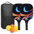 Pickleball Paddles Set of 2 USAPA Approved Fiberglass Pickle Ball Paddles with 4 Pickle Balls Durable Racket for Beginners