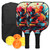 Fiberglas Pickleball Rackets Set Pickleball Paddle Set of 2 Rackets and 4 Pickleballs Balls Pickle-Ball Racquet with Balls Sport