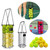 Black Pickleball Picker Upper Large Capacity Press Collector Tennis Ball Picker with Lid Ergonomic Handle Tennis Balls Collector