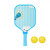 Cartoon Children's Pickleball Set Lightweight Durable 's Pickleball Set Non-Slip Grip 2 Balls Pickleball Paddle Set