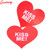 KISS ME Women Sexy Nipple Covers Red Heart Star Cross 5Pairs Adhesive Pads Body Breasts Stickers Milk Paste Chest Paste UnBra