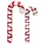 Glass Anal Butt Plug Christmas Gift G-spot Anal Masturbating Clear Sleek Candy Cane Dildo Christmas Decorations Ass Erotic Toys