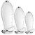 Large Crystal Clear Silicone Dragon Egg Anal Plug with Size Markings Soft Flexible Prostate Massager for Men And Women