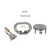 Flat Male Cock Cage with Metal Catheter - 18+ Urethral Negative Pressure Chastity Lock, BDSM Bondage Toy for Couples