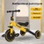 Safety Children's Scooters Portable Non-slip 3 Wheel Balance Bikes for Kids Aged 1-3 Lightweight Pedal Bicycles with Push Handle