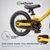 12-14-16-inch aluminum alloy 2-in-1 children's balance bike, with adjustable seat and brake, suitable for 2-8 years old