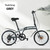 Folding Bike 20 Inch Aluminum Alloy Lightweight Commuter Bicycle 7 Speed Portable City Travel Ultralight Folding Bikes Grey