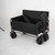 Folding Wagon Folding Sofa with Brakes Multiple Use Oxford Cloth Heavy Duty Camping Cart Multiple Pockets RV Folding Trailer