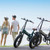 US Stock Fashion Commuter Electric Bike Foldable With APP Adult Woman Youth Cool 750w Powerful Electric Bicycle Double Battery