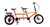 Double bicycle folding variable speed parent-child family with baby three-person scenic rental sightseeing two-person ride
