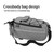 Electric folding rack bag for ground bikes, camel bag accessories, and rear seat bag for riding equipment