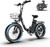 1300W Folding Electric Bike for Adults, 75 Miles PAS Range, 48V13Ah Removable Lithium Battery Front Suspension Electric Bicycle