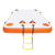 Inflatable Floating Dock Platform For Water Leisure & Swim Round Party Stitch Lounge Carry Play Event Swimming Slide Foldable