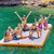 Inflatable Floating Dock Platform For Water Leisure & Swim Round Party Stitch Lounge Carry Play Event Swimming Slide Foldable