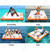 Inflatable Dock Platform 6ft/8ft/10ft/12ft Floating Raft with Air Pump Inflatable Water Floating Platform Island