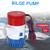 12V Electric Pump 1100GPH Marine Bilge Pump Submersible Boat Water Pump