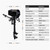 48V 3.6/4.0/5.0HP Marine Electric Engine Outboard Motor 1200W Power for Fishing Boat Dinghy Kayaks Inflatable