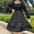 Black Dresses Women Fashion All-match Designed Harajuku Streetwear Aesthetic Clothing Hepburn Vestidos De Mujer Daily Ins Chic
