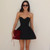 Tornova Strapless Sexy Backless Black Dress For Women Fashion Evening Party Mini Dress High Waist A-line Bodycon Female Dress