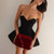 Tornova Strapless Sexy Backless Black Dress For Women Fashion Evening Party Mini Dress High Waist A-line Bodycon Female Dress