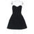 Tornova Strapless Sexy Backless Black Dress For Women Fashion Evening Party Mini Dress High Waist A-line Bodycon Female Dress
