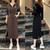 Faionable Hooded A-Line Midi Dr for ort Women Spring New Sle Dstring Waist Slimming Polyester Long Sve Dr