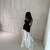 Black And White Mermaid Prom Dress Sexy Strapless Satin Floor Length Evening Gowns Girls Formal Party Dress
