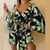 Floral Print V Neck Kimono Sleeve Romper Women Tie Waist Loose Fit Beach Vacation Playsuit Casual Summer Jumpsuit Outfit