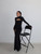 Huhugirl Sexy Sheath Women's Maxi Dresses Solid Turtleneck Regular Long Sleeves Hollow Out Slim Fit Bodycon Party Vestidos Robes