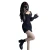 Slimming Sexy Princess Sleeve Mesh Insert Bodycon Dress Women Design Butterfly Knot Pure Desire Evening Gown Full Length Skirt