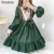 Japanese Kawaii Lolita Tea Party Dresses Women Ruffles Long Sleeve Gothic Bow Lace Dress Vintage Victorian Sweet Maid Vestidos
