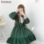 Japanese Kawaii Lolita Tea Party Dresses Women Ruffles Long Sleeve Gothic Bow Lace Dress Vintage Victorian Sweet Maid Vestidos