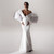 Elegant White Mermaid Maternity Dress Photoshoot Off Shoulder Puffy Sleeve Stretchy Maternity Dresses Pregnancy Gown Baby Shower