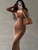 Ribbed Solid Long Sleeve Square Neck Skinny Bodycon Dress Women Autumn Sexy Evening Party Elegant Vestido Ladies Long Dresses