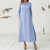 Summer Women's Elegant Dresses Solid  V-Neck Button-Up Dress Fashion Holiday Elegant Maxi Dresses Evening Pullover Dress 2024