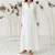 Summer Women's Elegant Dresses Solid  V-Neck Button-Up Dress Fashion Holiday Elegant Maxi Dresses Evening Pullover Dress 2024