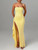 Women's Gorgeous Sexy Solid Color Sleeveless Backless Chest Wrapped Long Dress 2024 Party Atmosphere High-End Evening Dress