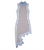 Start New 2022 Asymmetrical Wavy Hem Round Collar Sky Blue black Striped Knit Sleeveless Dress sexy female knitting dress