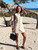 Casual Linen Dresses Women Slim Sleeveless Single Breasted Fashion Mini Robe Female Summer Solid Round Neck High Waist Dresses