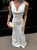 Elegant White Satin Long Dress Sexy Strap Sleeveless High Waist Backless Maxi Dresses Evening Party New Summer Street Fashion
