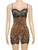 Whatiwear Mesh Patchwork Dress Women Leopard Print Sling Low-Neck Sleeveless Hot Girls Street Fashion Wild Style Mini Bodycon