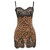 Whatiwear Mesh Patchwork Dress Women Leopard Print Sling Low-Neck Sleeveless Hot Girls Street Fashion Wild Style Mini Bodycon
