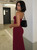 Hugcitar Black Strapless Long Sleeve Sexy Bodycon Maxi Prom Dress 2024 Fall Winter Elegant Women Outfit Evening Party Festival