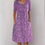 Women Sweet Style Small Flower High Waist Dresses O Neck Pullover Double Side Pockets Dress Elegant Female Commuter Casual Gown