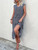 Msfilia Summer Women's V Neck Holiday Print Short Sleeve Lace Up A Line Chic Floral Dress For Fashion