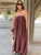 Elegant Long Sling Pleated Bud Dress Women Solid Strapless Sleeveless Straight Dresses 2025 Summer Autumn Lady High Street Robes