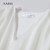 Amii Women's Dress Minimalist Summer New Loose Long Style Sleeveless V-Neck Ruffled Hem Drawstring Raglan Sleeve Dress 12542117
